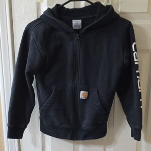 Carhartt Black Zip-Up Hoodie Sweatshirt